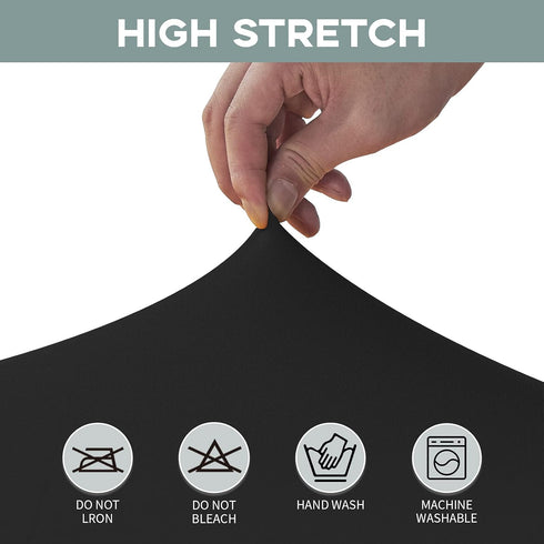 CWK 6FT Waterproof Stretch Spandex Table Cover – Elastic Fitted Tablecloth for Rectangular Tables, Wrinkle Resistant