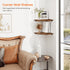 Set 2 Homode Corner Shelf Wall Mount, of Floating Corner Shelf Organizer for TV Accessories, Speaker, Cable Box, Game