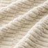 MIULEE Pack of 4 Cream White Corduroy Decorative Throw Pillow Covers, 22x22 Inch Soft Boho Striped Home Decor
