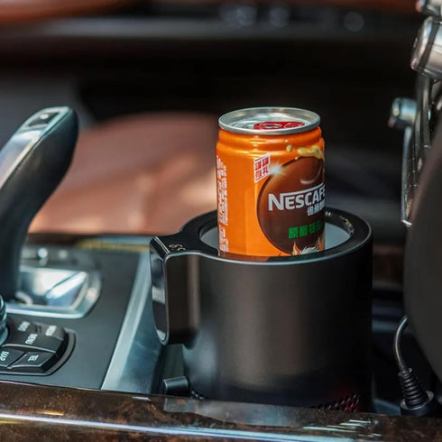 2 1 Car Cup Heater,Portable Warmer and Colder Auto Car Cup, LED Smart in Coffee Cup, Practical Car Refrigerator Cooler