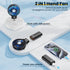 HandFan 5200mAh Portable Handheld Fan, Rechargeable with Power Bank, 3 Speeds, Foldable for Travel/Summer/Concerts