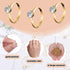 Whaline 72Pcs Gold Bridal Shower Diamond Rings, Adjustable Engagement Rings for Wedding Table Decorations