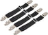 BetyBedy 4Pcs Adjustable Bed Sheet Fasteners, Elastic Straps Clips, Cover Grippers Holder for Mattress Pad, Sofa