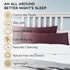 YnM Cooling Pillowcase 2 Pack, King Size (21''x40''), Burgundy