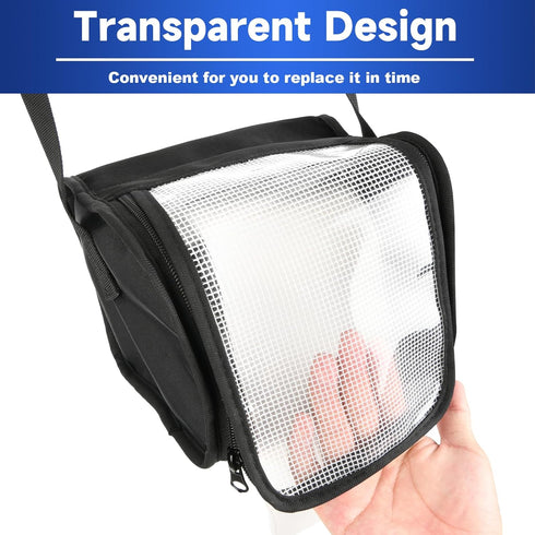 Homakover Toilet Paper Towel Holder, Hanging Paper Towel Dispenser with Transparent Cover, Easy to Tear Papers