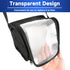 Homakover Toilet Paper Towel Holder, Hanging Paper Towel Dispenser with Transparent Cover, Easy to Tear Papers