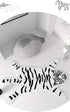 Tiger Print Rug, Cartoon Cute Faux Area Rugs, Fluffy Animal Print Mat for Kids Playroom Home Decor (2.6x1.8Ft)