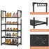 5 12-15 Closets LANTEFUL Tiers Shoe Rack Pairs Boots Organizer Storage Sturdy Narrow Shoe Shelf for Entryway