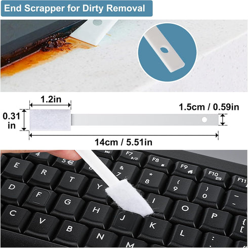 Ouligay 40PCS Disposable Crevice Cleaning Brushes Crevice Cleaning Tools Crevice Hole Brush Disposable Toilet Brush