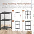 3 23.2" Book Small Corner Shelf, Tier Corner Bookshelf Display for Living Room Decor, Standing Shelf Bookcase