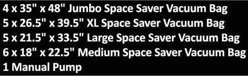 Home Complete Space Saver Vacuum Bags (20 Pack) with Pump