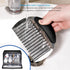 Qoarxui 2PCS Large Crinkle Cutters, Heavy Duty Stainless Steel Crinkle Cutter with Ergonomic Non-Slip Handle