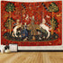 Medieval Lady & Unicorn Tapestry, 80x60 Inches for Bedroom, Living Room, Apartment & Dorm Decor