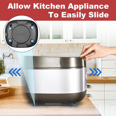 Mixer Slider Mat for KitchenAid - Sliding Mats for 4.5-5qt Stand Mixer, 5PCS DIY Adhesive Teflon Self-Stick Appliance