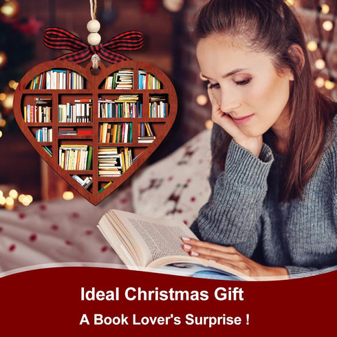Book Ornament, Book Lovers Gifts - Book Ornaments for Christmas Tree, Bookworm, Book Club, Bookish, Library, Bookshelf