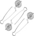 Exptolii 3 Pack Snap Ball Tea Strainer, Stainless Steel Tea Infuser Filter with Handle for Loose Leaf Tea, Spices