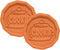 Mrs. Anderson’s Baking Brown Sugar Saver Set of 2, Cookie Design, Natural Terracotta, Keeps Sugar Softer