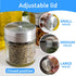 CUSINIUM 2-Pack 1.5oz Glass Spice Shaker with Adjustable Lid