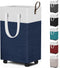 HomeHacks 75L Rolling Laundry Basket with Wheels, Collapsible & Waterproof Laundry Hamper,