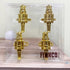 Fennco Styles Nutcracker Metal Napkin Rings - Set of 4 Dark Gold Decorative Holders for Dining Table & Holiday Decor