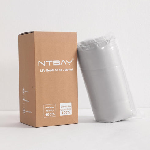 NTBAY Cooling Throw Blanket - Japanese Double-Sided Cold Tech Fabric for Dogs, Q-Max 0.43, 50x60 Inches, Light Grey