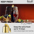 OWO Wine Bottle Stopper Wine Saver with Silicone Stainless Steel Decorative Wine Preserver Wine Toppers Stopper Reusable Wine Corks Keeps Wine Fresh