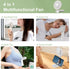 Mini Handheld Fan, Powerful Battery Operated Fan with LED Display, 4 Speed Adjustable for Travel