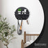 Key Holder for Wall, 9.8 Inch Apartment Decor with Shelf and 8 Key Hooks, Black Wood Hanger