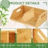 Barydat 3 Pcs Onion and Potato Storage, Bamboo Pantry Organizer, Stackable for Kitchen, Countertop, Vegetable Storage