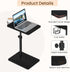 360 11.8" 15.8" 31" Giikin Side Table, Swivel & Height Adjustable TV Trays for Eating on Couch, Sofa Armrest TV Tray