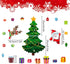 WABIWABI@HOME Set, Magnetic Christmas Tree for Refrigerator, Soft Magnetic Ornaments Reusable Holiday Decor for Kids