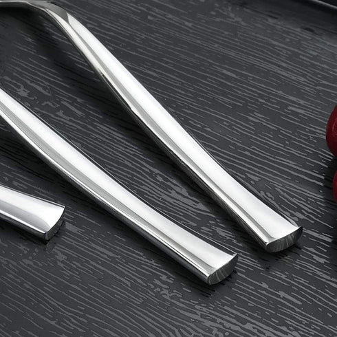 Idotry Set of 12 Round Soup Spoons, Stainless Steel Bouillon Spoons