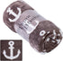JML Throw Blanket for Couch, Super Soft Lightweight Microfiber Fuzzy Flannel, Shawls for Adults or Pets, Brown Anchor