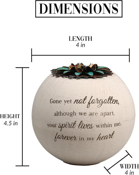 Pavilion Gift Company 19093 4-Inch Terra Cotta Candle Holder, Forever in My Heart, White