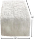 Faux Fur Design Table Runner, 15"x72", in Black