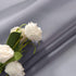SpaceDresser Sheer Voile Window Treatment - Rod Pocket Curtain Panels for Kitchen, Bedroom, Living Room, Grey, 52 W x