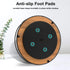 Lazy Susan Turntable Organizer, 9" Carbonized Black Pine Wood for Kitchen Countertop, Cabinet, Pantry, Refrigerator