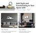 InPlace Shelving, Floating Picture Shelf with Ledge, 10.2" D x 35.4" W x 2" H, Gray Driftwood, 9602032E