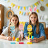 Songjum 3Pcs Easter Egg Bunny Wooden Table Signs Colorful Rabbit Shape Tabletop Centerpieces Tiered Tray Decor Easter
