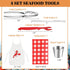 21 Set Set 1.7 oz Mepase Pcs Seafood Tools Nut Cracker Crab Crackers, Crab Forks/picks, Lobster Shellers, Dipping Sauce