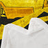 Erosebridal Excavators Flannel Blanket Equipment Trucks Sherpa Blanket Construction Tractor Throw Blanket, Yellow