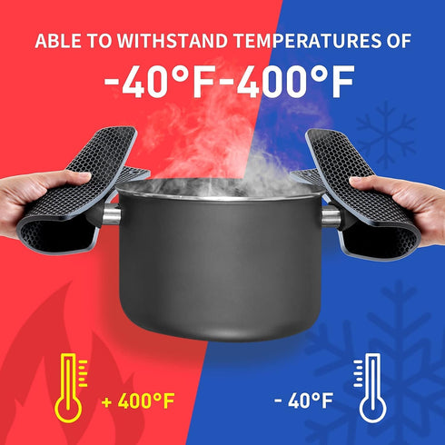 Multi-Purpose Silicone Trivet, Flexible Heat Resistant Pot Holders, Square and Round Mats for Hot Pots and Pans,
