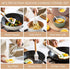 Kitchen Utensils Set, 33 pcs Non-Stick Silicone Cooking Utensils, Heat-Resistant Wooden Gadgets for Cooking, White