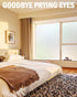 Frosted Glass Window Privacy Film with Installation Tools, Removable, Static Cling, Heat Control, UV Protection