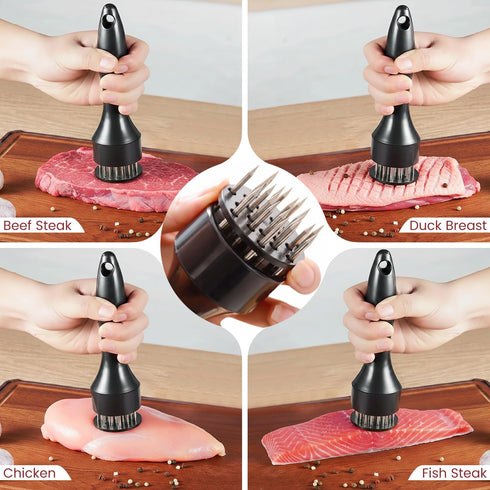 Maarib Lush 3 Grinder,10'' Chicken Shredder Tool Twist Large layer With Meat Tenderizer Tool & Brush,Manual Chicken