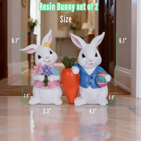 2 Easter Decorations PCS Spring Decor Easter Bunny Easter Decor Home Rabbit Mantle Easter Basket Stuffers Essentials