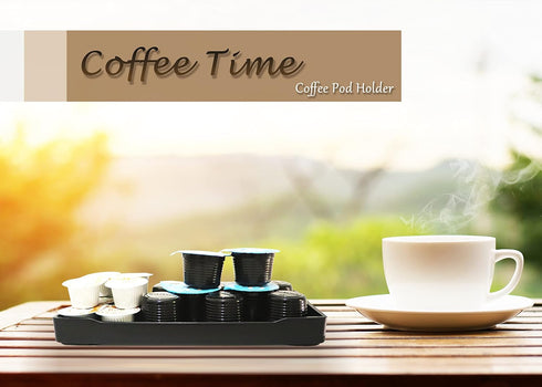 Small Black Mini Tray (8 inch x 4 inch) - Kitchen Counter, Bathroom Vanity Items, Coffee Accessory, Serving Use