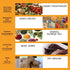 10 Pcs Silicone Dehydrator Sheets - 14x14 in for Food Dehydrator & Freeze Dryer