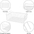 SUFAUY Under Shelf Basket Organizer, Slides Under Cabinet Shelf Storage Bin Holds up to 22lbs, 6 PCS (White)