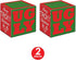 Beistle 2 Pieces Ballot Boxes Ugly Sweater, 9" x 9", Red/Green/White with Ballots